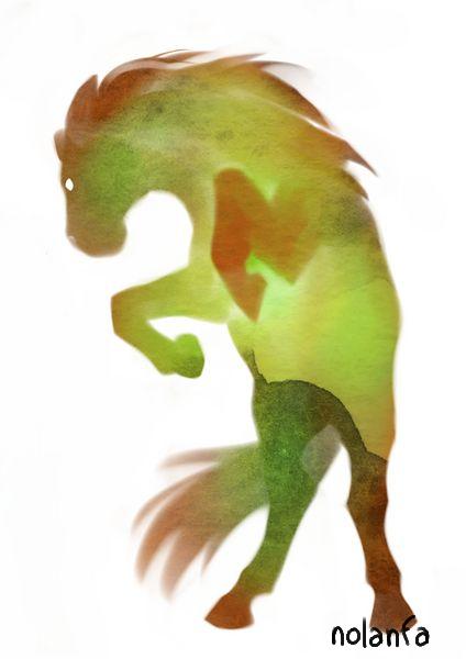 horse green