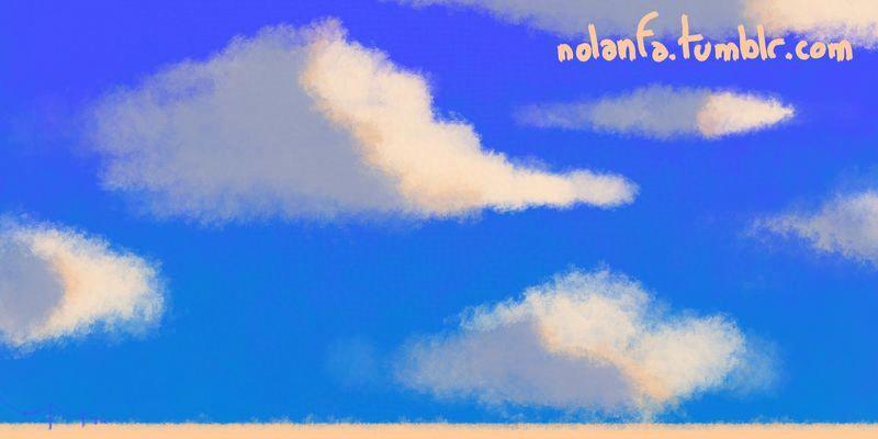 limited Palette textured: Clouds
