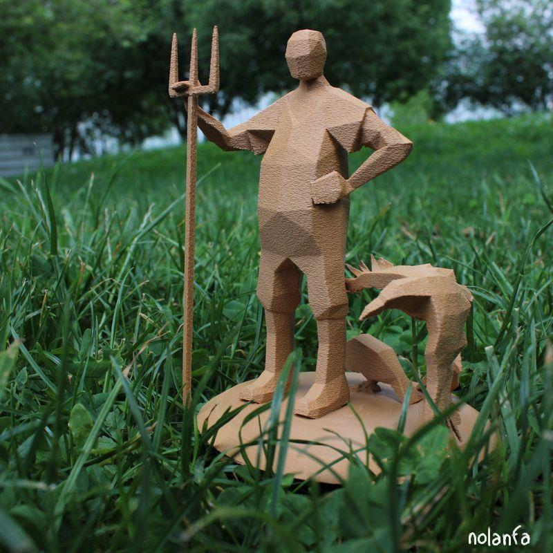 mountain peeps: 3D print farmer