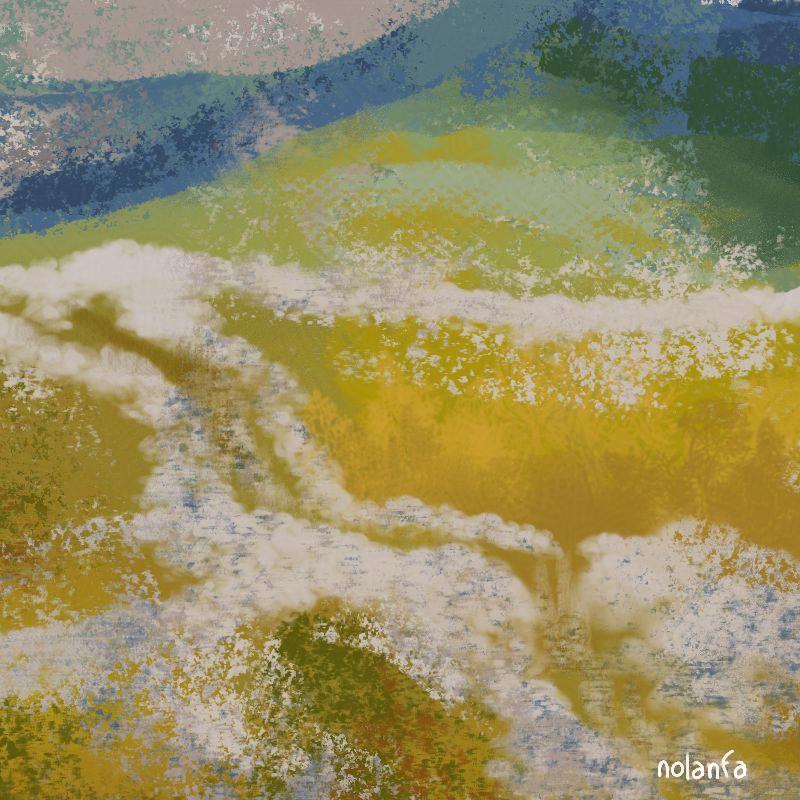 yellow mountain: detail 1