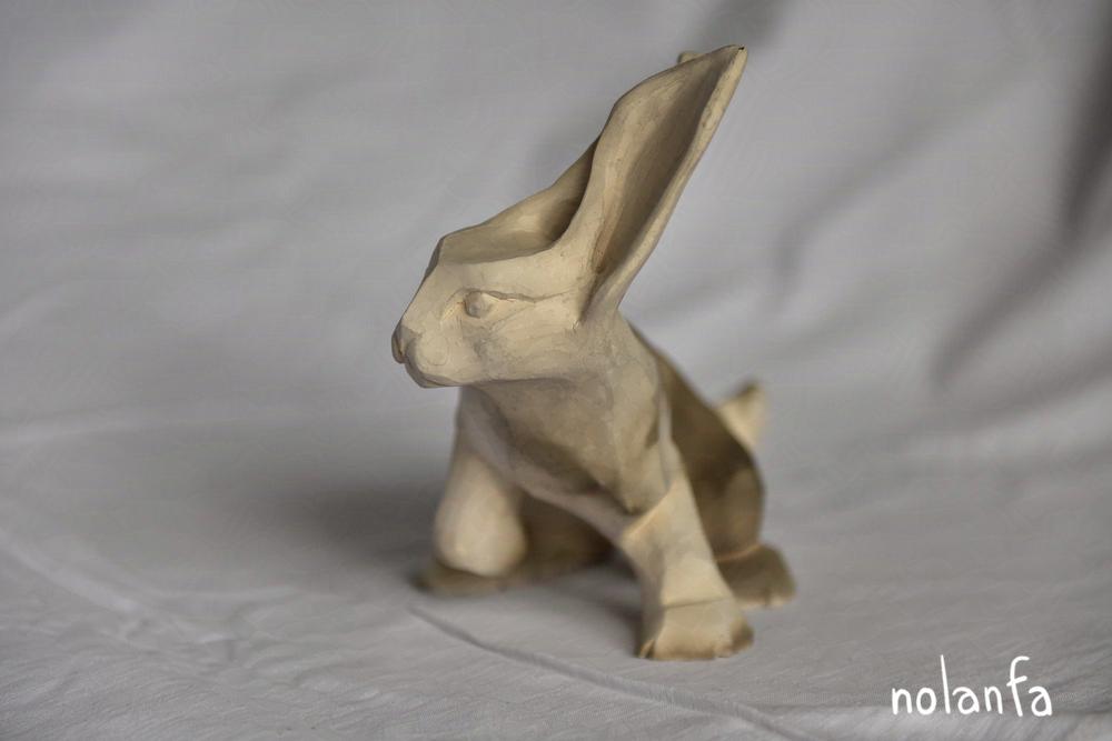 hare B rising: left profile