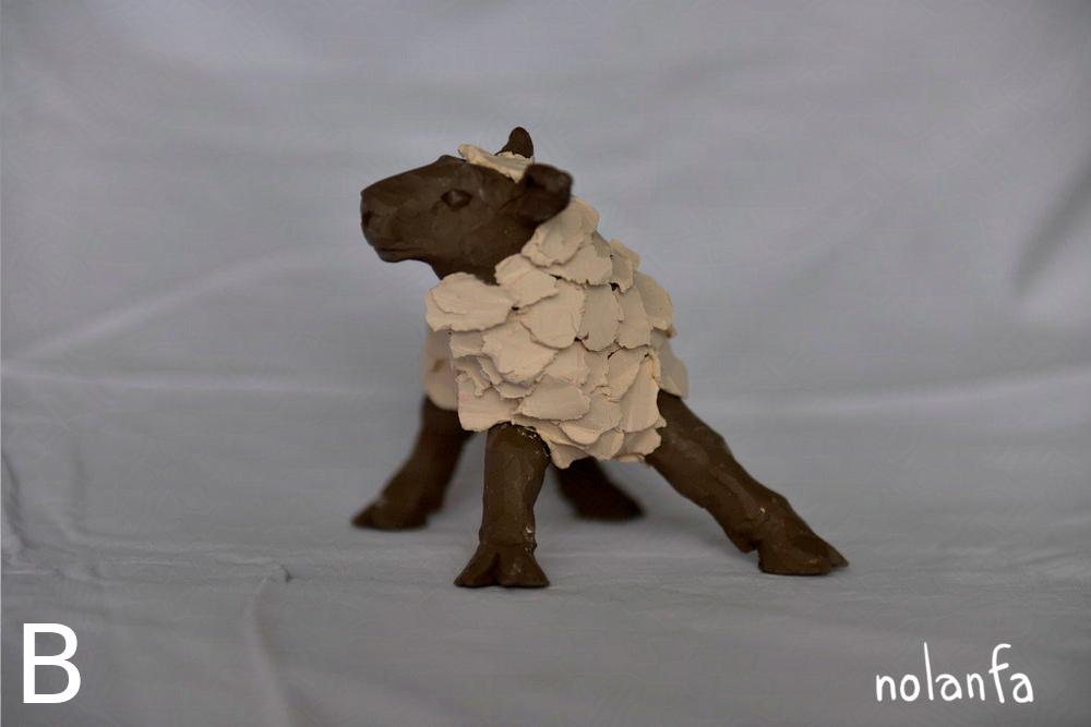 sheep B: body front