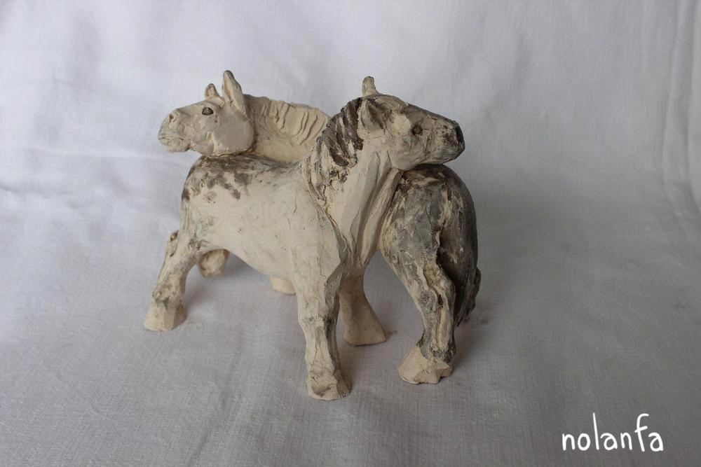 Horses Hugging A