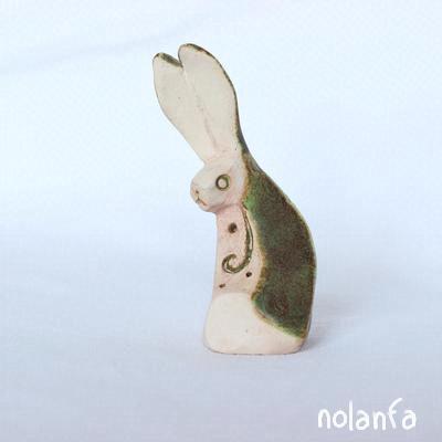 small smoked hare, carved