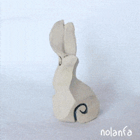 small smoked hare, carved