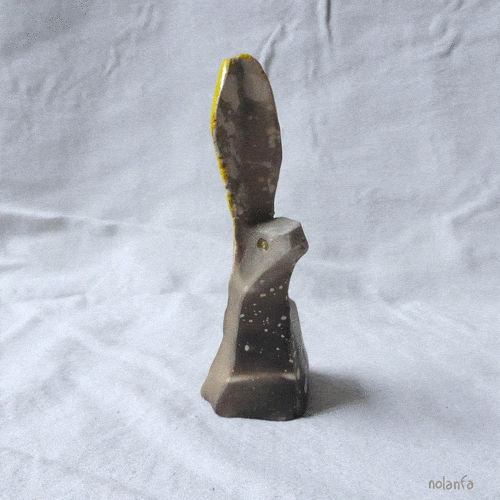 small glazed smoked hare