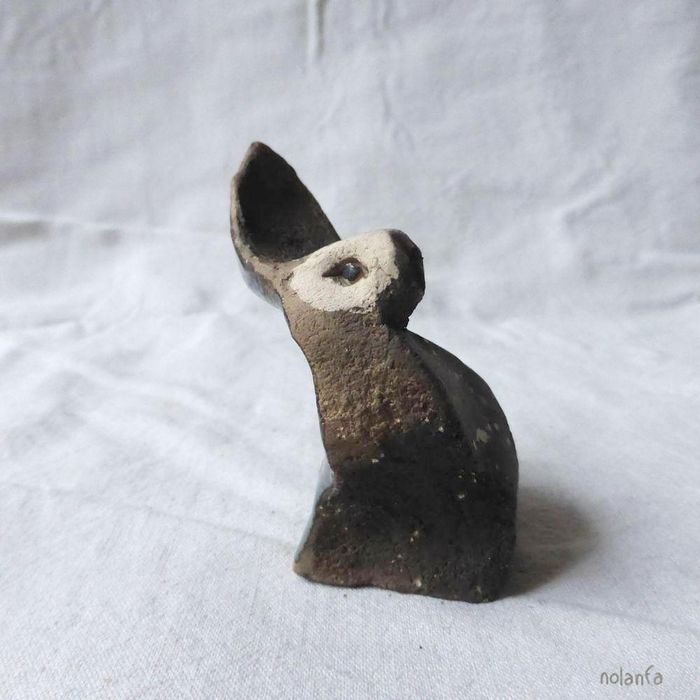 small smoked hare, textured